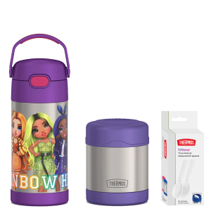 12oz Rainbow High FUNtainer  Water Bottle & 10oz Food Jar Bundle